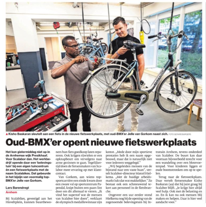 Opening Scalabikes in de Gelderlander